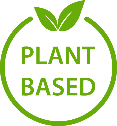 Plant based icon healthy food symbol vegan badge, vegetarian sign